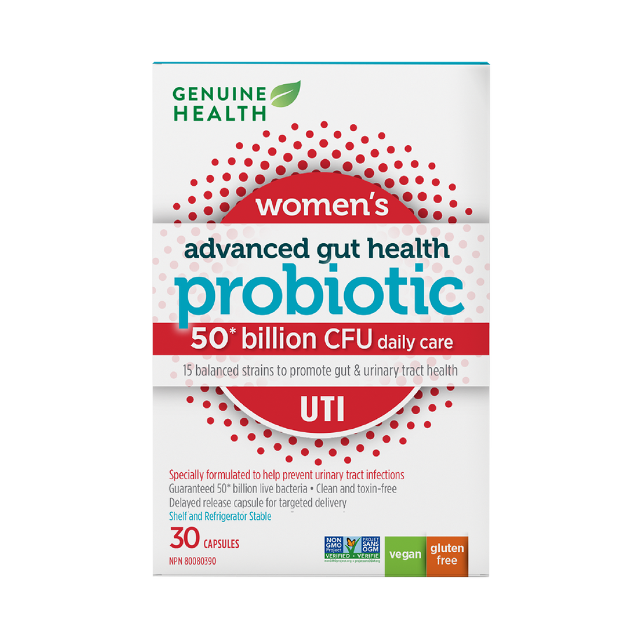 |Genuine Health UTI-preventing probiotic  |50 billion |30 capsules