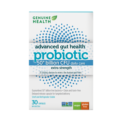 30 capsules|Genuine Health extra-strength probiotic 50 billion 30 capsules|EN