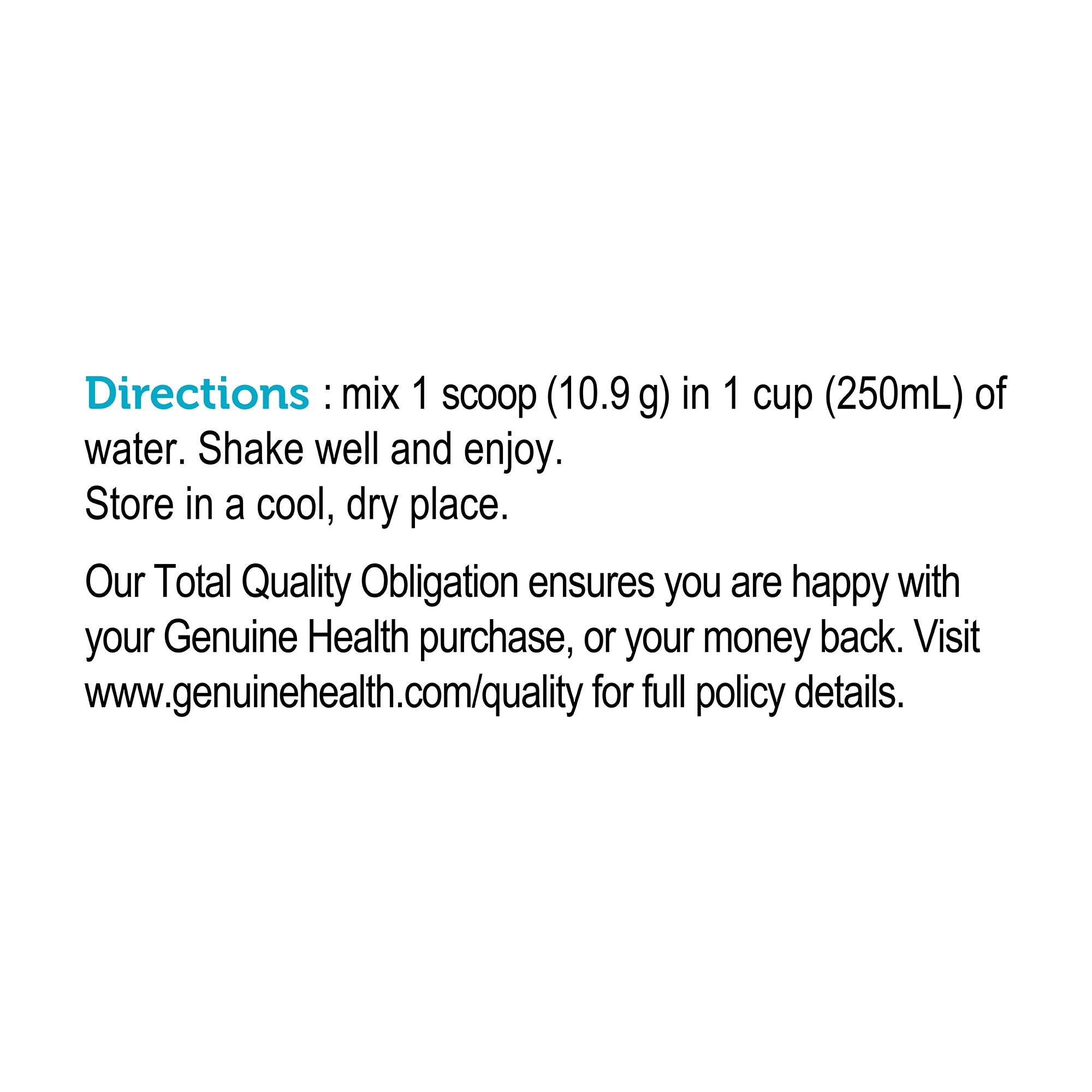 Genuine Health - high fibre gut superfoods+ unflavoured