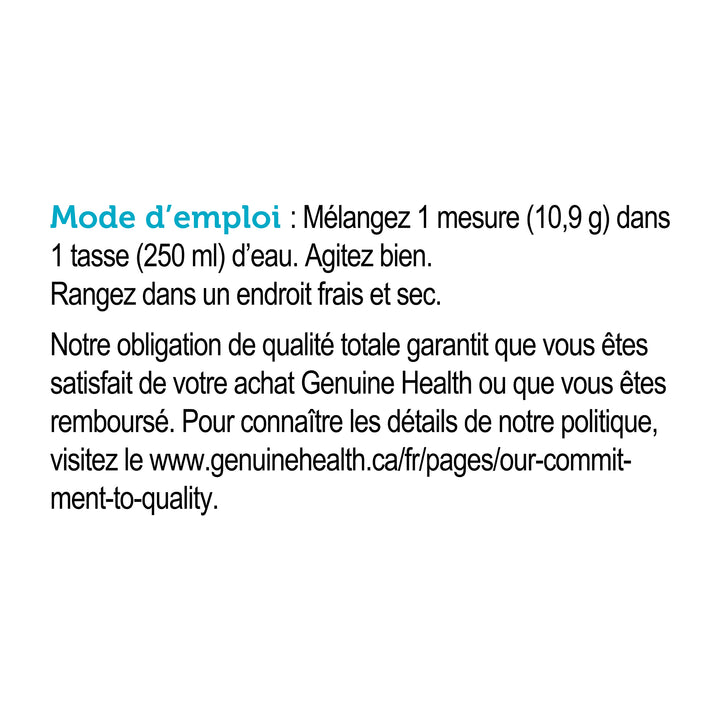 non aromatisé non édulcoré, sans stévia