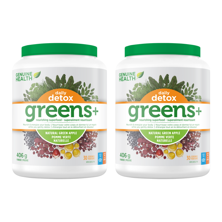 Genuine Health - Daily Detox Green Superfood Powder - Green Apple